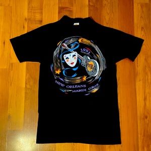 Hard Rock Cafe Tshirt Vintage Thrift Size Large 1991 New Orleans Mardi Gras